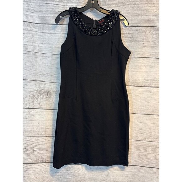 Banana Republic L'Wren Scott Sequin Collar Sheath Dress 14 - Picture 1 of 3